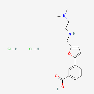 3-[5-({[2-(dimethylamino)ethyl]amino}methyl)-2-furyl]benzoic acid dihydrochloride