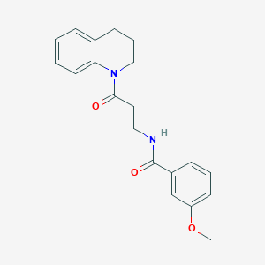 molecular formula C20H22N2O3 B4556139 N-[3-(3,4-dihydro-2H-quinolin-1-yl)-3-oxopropyl]-3-methoxybenzamide 