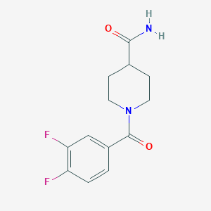 molecular formula C13H14F2N2O2 B4556148 1-(3,4-difluorobenzoyl)-4-piperidinecarboxamide 