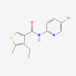 N-(5-bromopyridin-2-yl)-4-ethyl-5-methylthiophene-3-carboxamide