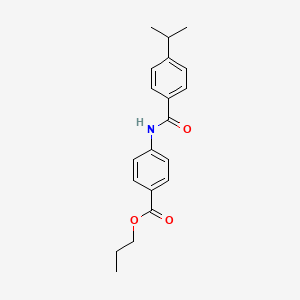 propyl 4-[(4-isopropylbenzoyl)amino]benzoate