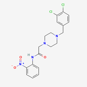 2-[4-(3,4-dichlorobenzyl)-1-piperazinyl]-N-(2-nitrophenyl)acetamide