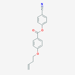 molecular formula C18H15NO3 B045562 4-氰基苯基 4-(3-丁烯氧基)苯甲酸酯 CAS No. 114482-57-4