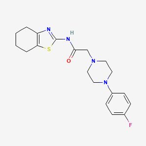 2-[4-(4-fluorophenyl)piperazin-1-yl]-N-(4,5,6,7-tetrahydro-1,3-benzothiazol-2-yl)acetamide