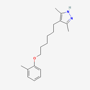 3,5-dimethyl-4-[6-(2-methylphenoxy)hexyl]-1H-pyrazole