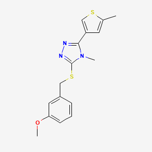 3-[(3-METHOXYBENZYL)SULFANYL]-4-METHYL-5-(5-METHYL-3-THIENYL)-4H-1,2,4-TRIAZOLE