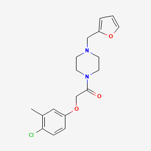 molecular formula C18H21ClN2O3 B4556285 1-[(4-氯-3-甲基苯氧基)乙酰]-4-(2-呋喃甲基)哌嗪 