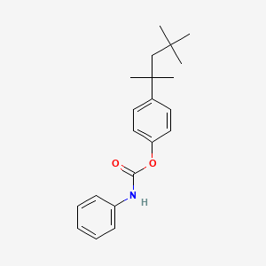 molecular formula C21H27NO2 B4556304 [4-(2,4,4-trimethylpentan-2-yl)phenyl] N-phenylcarbamate 