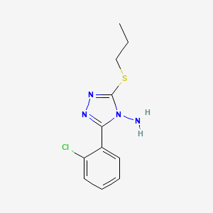 3-(2-Chlorophenyl)-5-propylsulfanyl-1,2,4-triazol-4-amine