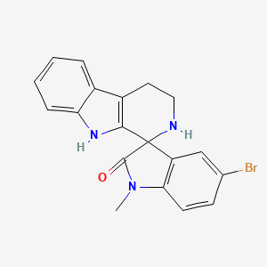 molecular formula C19H16BrN3O B4556317 5'-bromo-1'-methyl-2,3,4,9-tetrahydrospiro[beta-carboline-1,3'-indol]-2'(1'H)-one 