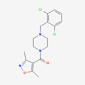 [4-(2,6-DICHLOROBENZYL)PIPERAZINO](3,5-DIMETHYL-4-ISOXAZOLYL)METHANONE