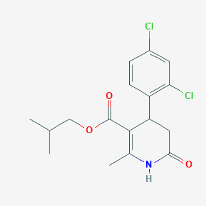 molecular formula C17H19Cl2NO3 B4556336 2-Methylpropyl 4-(2,4-dichlorophenyl)-2-methyl-6-oxo-1,4,5,6-tetrahydropyridine-3-carboxylate 