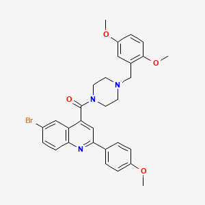 6-bromo-4-{[4-(2,5-dimethoxybenzyl)-1-piperazinyl]carbonyl}-2-(4-methoxyphenyl)quinoline