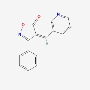 molecular formula C15H10N2O2 B4556420 3-Phenyl-4-(3-pyridylmethylene)isoxazol-5-one 