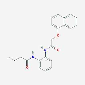 N-(2-{[2-(1-naphthyloxy)acetyl]amino}phenyl)butanamide