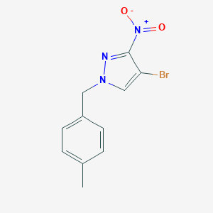 4-Bromo-1-[(4-methylphenyl)methyl]-3-nitropyrazole