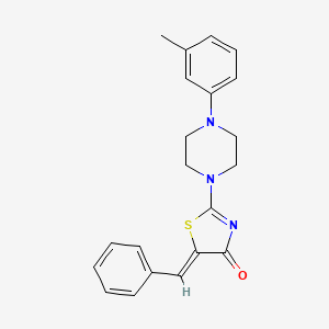 (5Z)-5-benzylidene-2-[4-(3-methylphenyl)piperazin-1-yl]-1,3-thiazol-4-one