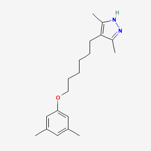 4-[6-(3,5-dimethylphenoxy)hexyl]-3,5-dimethyl-1H-pyrazole