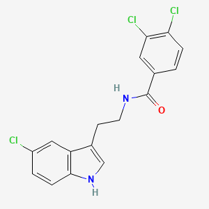 3,4-dichloro-N-[2-(5-chloro-1H-indol-3-yl)ethyl]benzamide