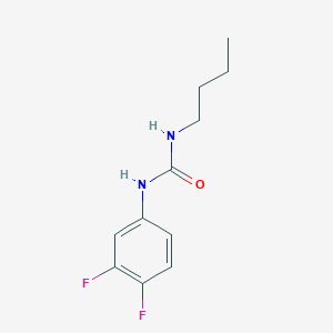 molecular formula C11H14F2N2O B4556471 N-butyl-N'-(3,4-difluorophenyl)urea 