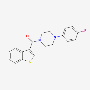 1-BENZOTHIOPHEN-3-YL[4-(4-FLUOROPHENYL)PIPERAZINO]METHANONE