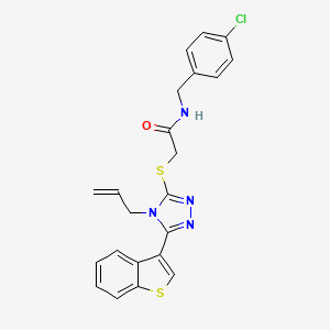 2-{[4-allyl-5-(1-benzothien-3-yl)-4H-1,2,4-triazol-3-yl]thio}-N-(4-chlorobenzyl)acetamide