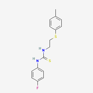 N-(4-FLUOROPHENYL)-N'-{2-[(4-METHYLPHENYL)SULFANYL]ETHYL}THIOUREA