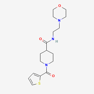 N-[2-(MORPHOLIN-4-YL)ETHYL]-1-(THIOPHENE-2-CARBONYL)PIPERIDINE-4-CARBOXAMIDE