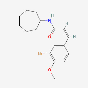 (Z)-3-(3-BROMO-4-METHOXYPHENYL)-N~1~-CYCLOHEPTYL-2-PROPENAMIDE