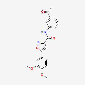 N-(3-acetylphenyl)-5-(3,4-dimethoxyphenyl)-3-isoxazolecarboxamide