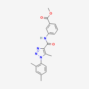 methyl 3-({[1-(2,4-dimethylphenyl)-5-methyl-1H-1,2,3-triazol-4-yl]carbonyl}amino)benzoate