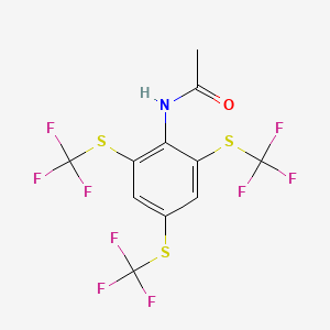 N-[2,4,6-tris(trifluoromethylsulfanyl)phenyl]acetamide