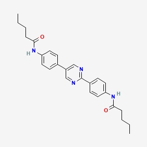 N,N'-(pyrimidine-2,5-diyldibenzene-4,1-diyl)dipentanamide