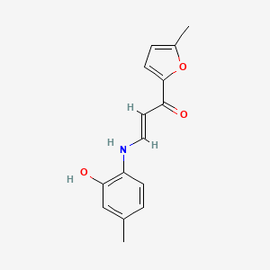 (E)-3-(2-hydroxy-4-methylanilino)-1-(5-methylfuran-2-yl)prop-2-en-1-one