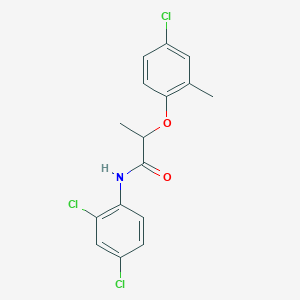molecular formula C16H14Cl3NO2 B455662 2-(4-chloro-2-methylphenoxy)-N-(2,4-dichlorophenyl)propanamide 
