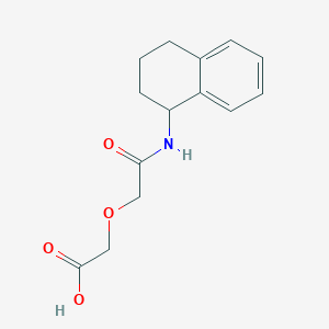 molecular formula C14H17NO4 B4556660 [2-oxo-2-(1,2,3,4-tetrahydro-1-naphthalenylamino)ethoxy]acetic acid 