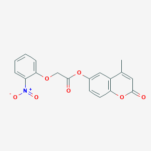 (4-Methyl-2-oxochromen-6-yl) 2-(2-nitrophenoxy)acetate