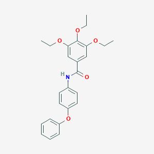 molecular formula C25H27NO5 B455669 3,4,5-triethoxy-N-(4-phenoxyphenyl)benzamide 