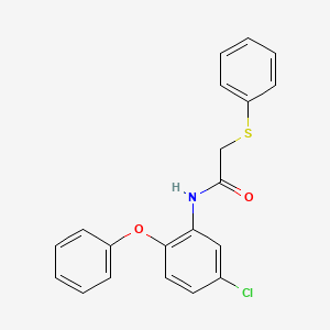 N-(5-chloro-2-phenoxyphenyl)-2-(phenylthio)acetamide