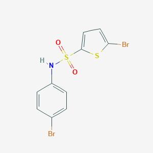 molecular formula C10H7Br2NO2S2 B455679 5-bromo-N-(4-bromophenyl)thiophene-2-sulfonamide 