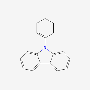 molecular formula C18H17N B4556790 9-(Cyclohexen-1-yl)carbazole 