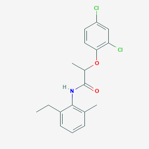 molecular formula C18H19Cl2NO2 B455682 2-(2,4-dichlorophenoxy)-N-(2-ethyl-6-methylphenyl)propanamide 