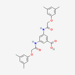 3,5-bis{[(3,5-dimethylphenoxy)acetyl]amino}benzoic acid