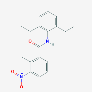 molecular formula C18H20N2O3 B455692 N-(2,6-diethylphenyl)-2-methyl-3-nitrobenzamide 