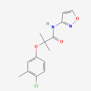 2-(4-CHLORO-3-METHYLPHENOXY)-2-METHYL-N-(12-OXAZOL-3-YL)PROPANAMIDE