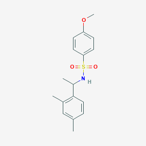 molecular formula C17H21NO3S B4556961 N-[1-(2,4-dimethylphenyl)ethyl]-4-methoxybenzenesulfonamide 