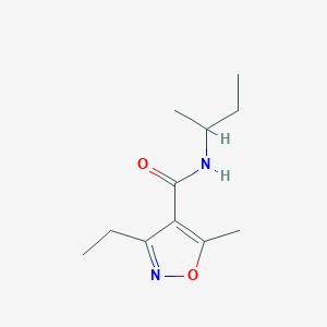 N-(BUTAN-2-YL)-3-ETHYL-5-METHYL-12-OXAZOLE-4-CARBOXAMIDE