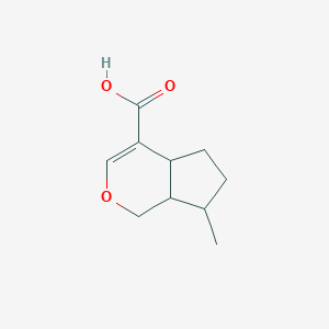 molecular formula C10H14O3 B045570 1,6,8-三脱氧山栀根苷 CAS No. 99173-00-9