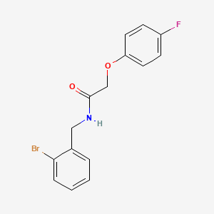 N-[(2-bromophenyl)methyl]-2-(4-fluorophenoxy)acetamide