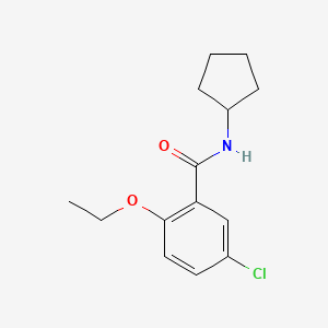 molecular formula C14H18ClNO2 B4557075 5-chloro-N-cyclopentyl-2-ethoxybenzamide 